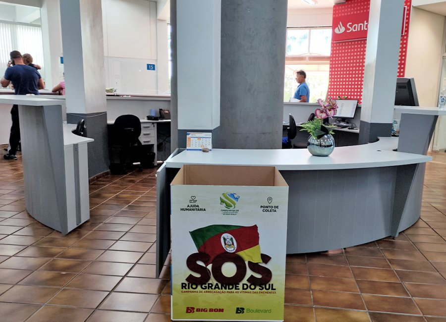 Fundo Social e o Big Bom Supermercados arrecadam doações para vítimas do Rio Grande do Sul
