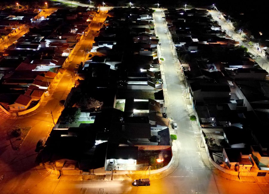 Iluminação em LED chega aos bairros dos Jardins Suécia I e II e Califórnia na Zona Leste de Mogi Guaçu