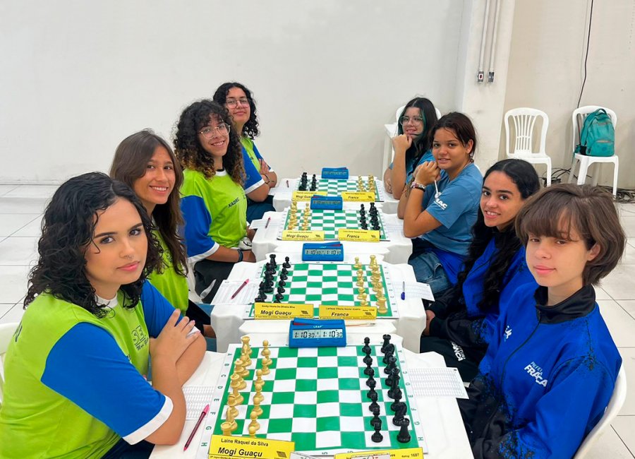 Equipe feminina de xadrez conquista 6º lugar nos Jogos Abertos da Juventude