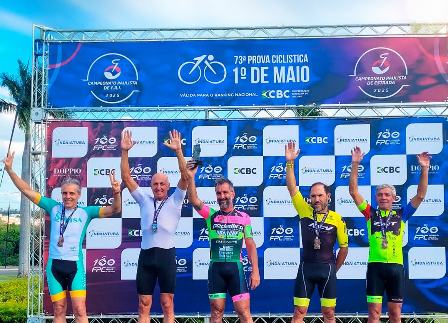 Ciclismo conquista um total de 18 pódios durante competições em Indaiatuba