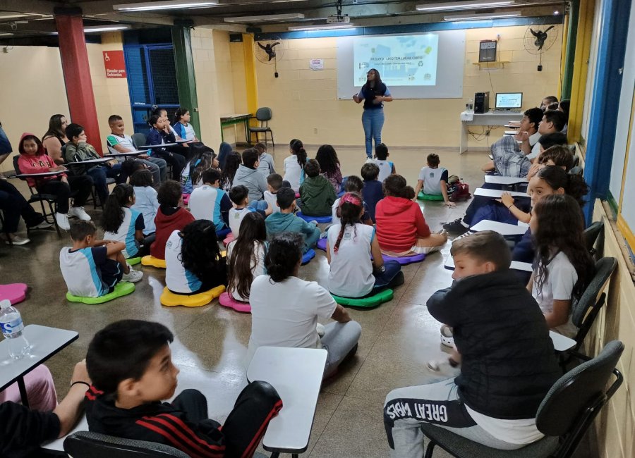 Projeto Lixo tem lugar certo: estudantes participam de palestras sobre meio ambiente