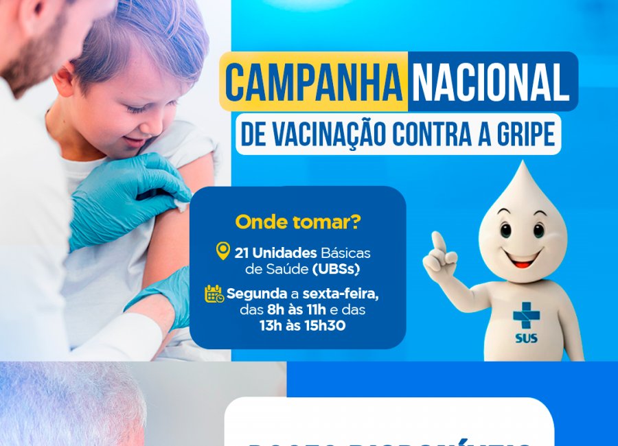 Vacina contra gripe: Mogi Guaçu chega a 15.975 doses aplicadas em seis semanas