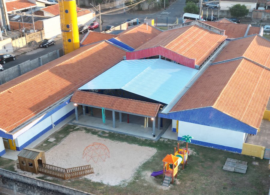 Investimento: creche do Guaçu Mirim ganha nova cobertura   