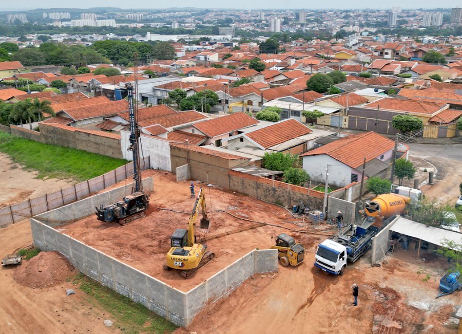 Obra do novo reservatório do Itacolomy está em fase de fundação