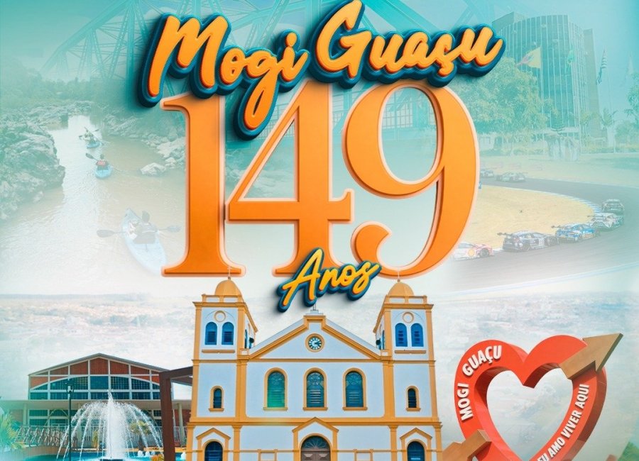 149 anos: ato cívico e shows marcam o aniversário de Mogi Guaçu no Parque da Família