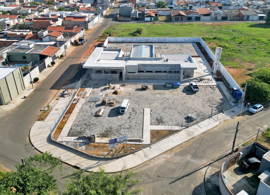 Obra da UBS do Jardim Imperial está 80% concluída