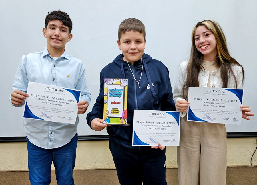 Cultura premia os vencedores do 19º Salão de Humor e do 8º Salãozinho do Humor de Mogi Guaçu