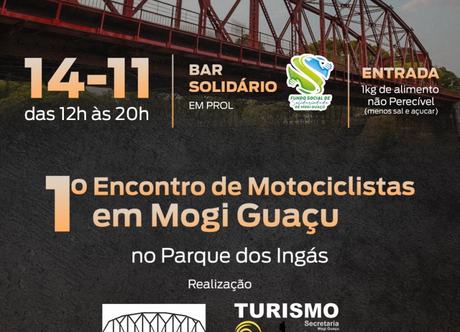 Mogi Guaçu sediará 1º Encontro de Motociclistas