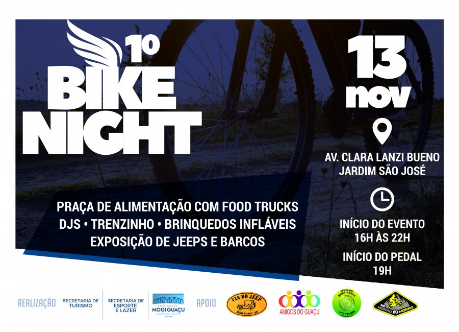 1º Bike Night promete agitar ciclistas da cidade e região 