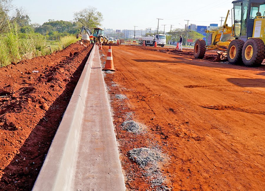 Trecho final do prolongamento da Avenida Brasil será concluído após asfaltamento
