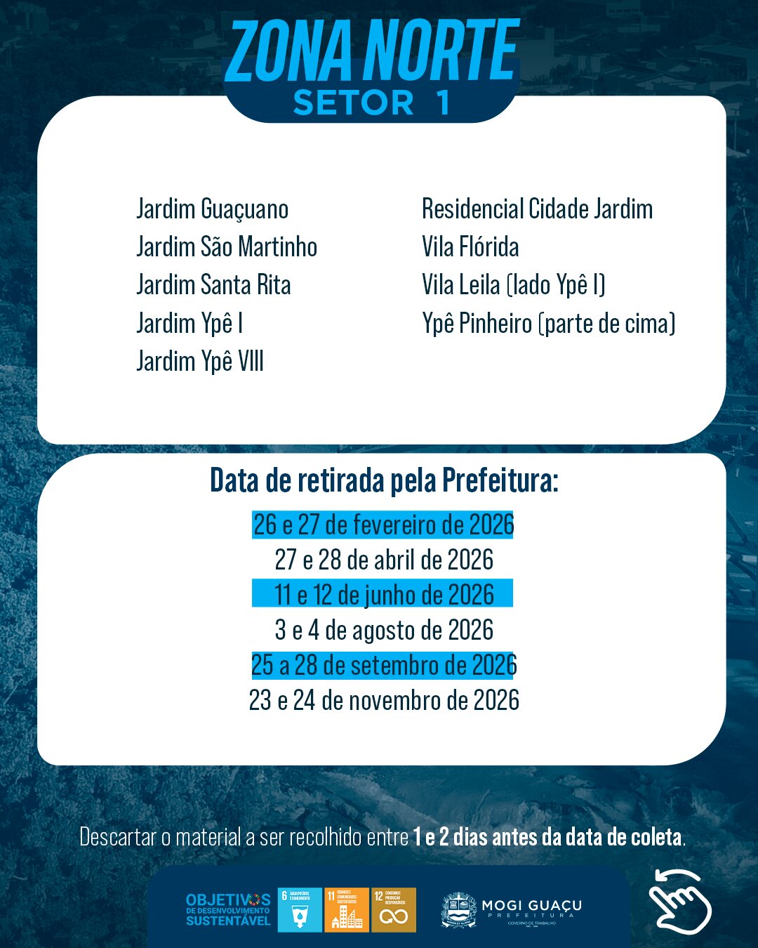 Calendário de Coleta 13