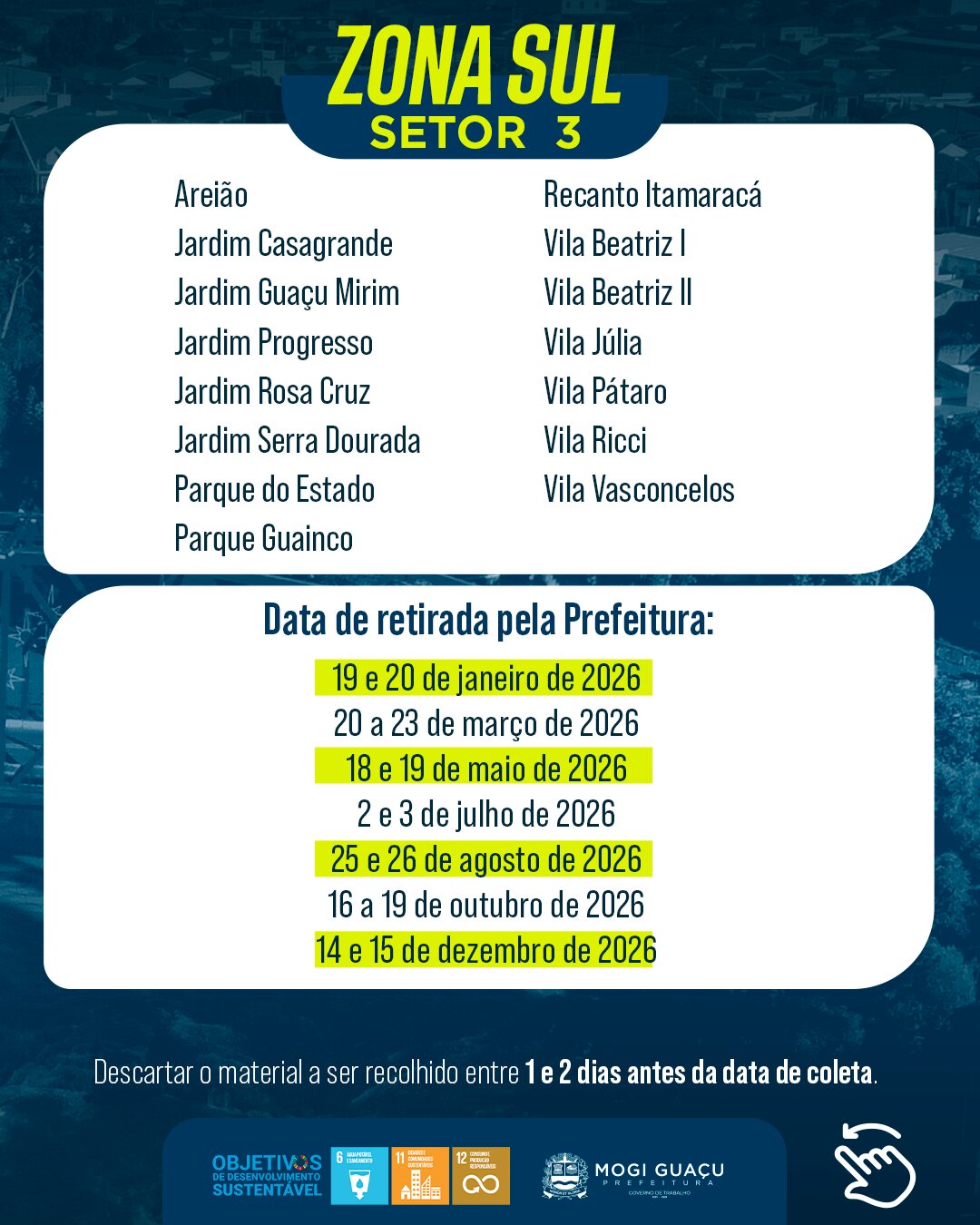 Calendário de Coleta 06