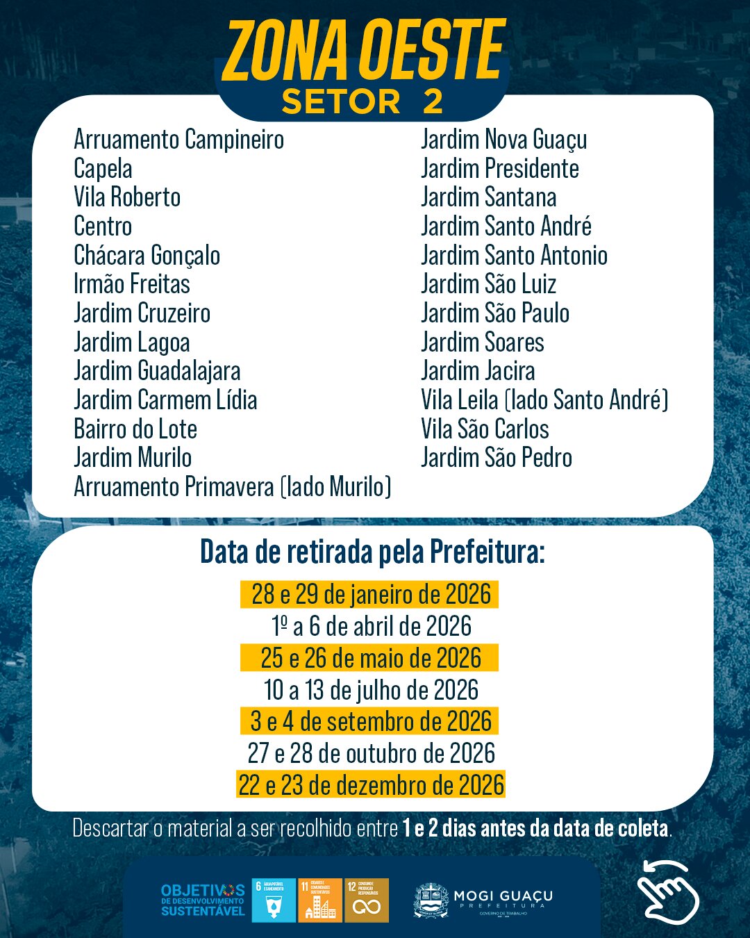 Calendário de Coleta 08