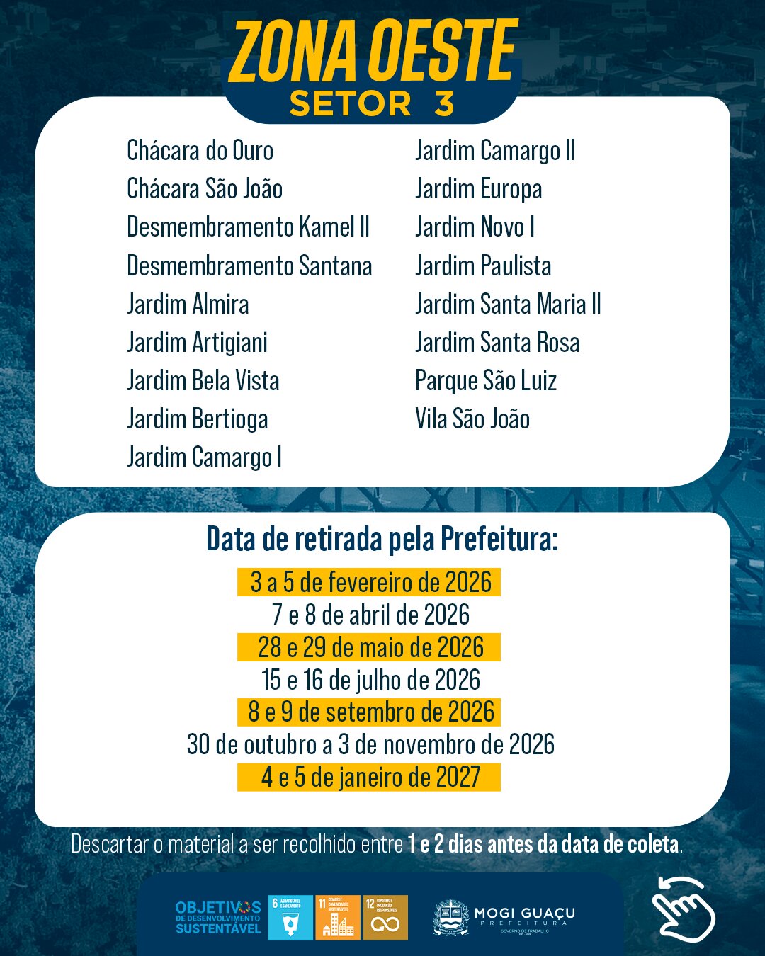 Calendário de Coleta 09