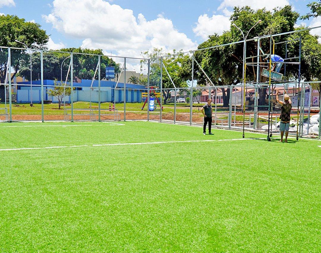 Instalação de Areninha Esportiva do Ypê II entra na reta final e espaço será entregue no dia 4 de fevereiro