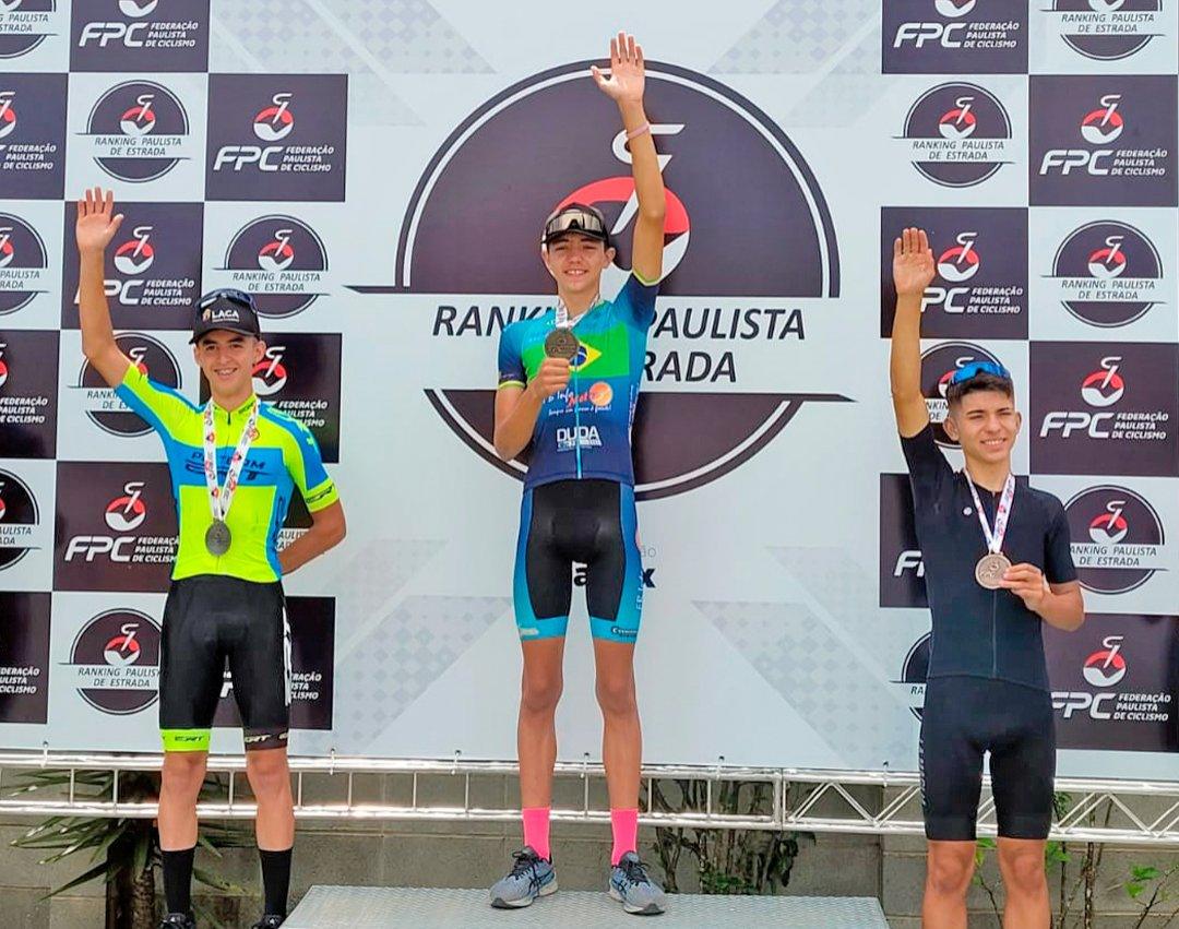 Ciclismo de Mogi Guaçu volta de Guarulhos com duas medalhas de ouro