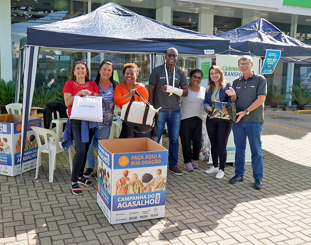 Dia D da Campanha do Agasalho 2023 arrecada 322 kg em doações; coleta continua até julho