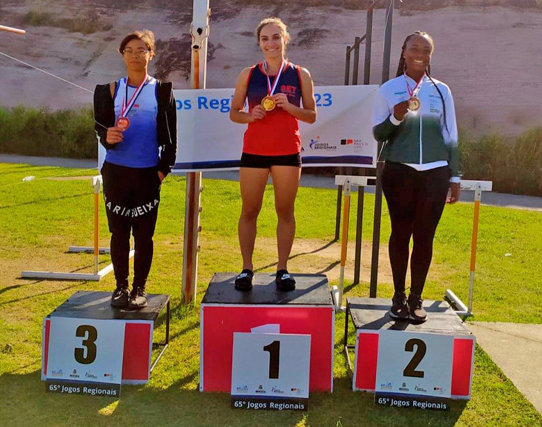 Equipe de atletismo feminino de Mogi Guaçu é destaque nos Jogos Regionais