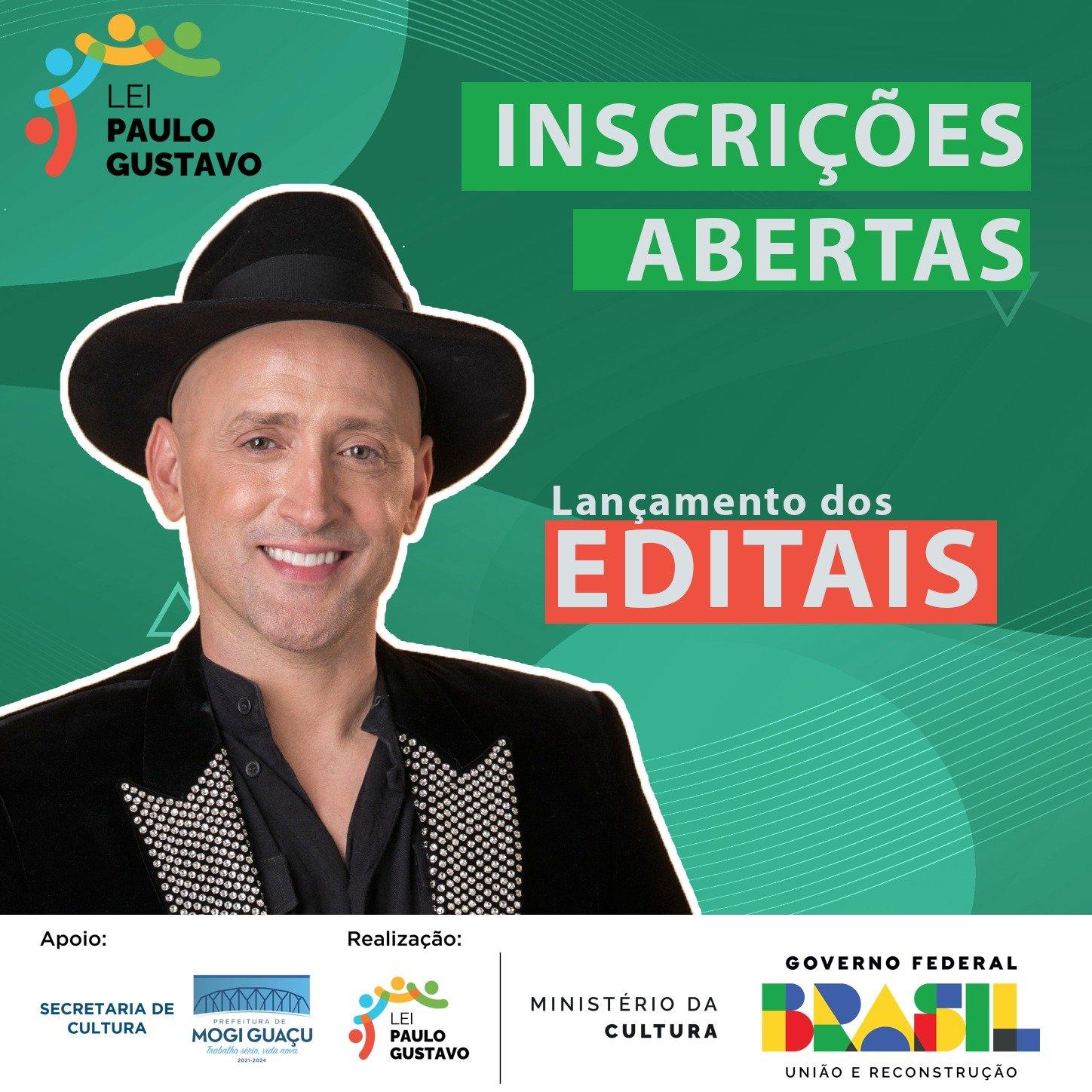 Lei Paulo Gustavo: Cultura publica edital de inscrição para projetos culturais
