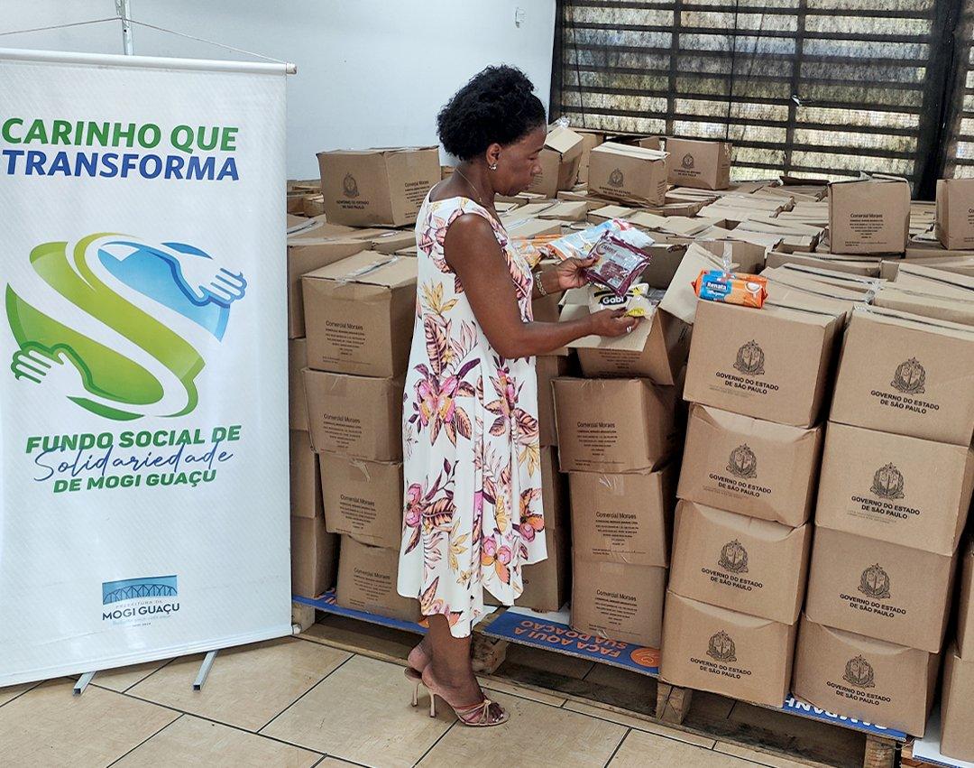 Fundo Social recebe doação de 750 cestas básicas destinadas às famílias carentes de Mogi Guaçu