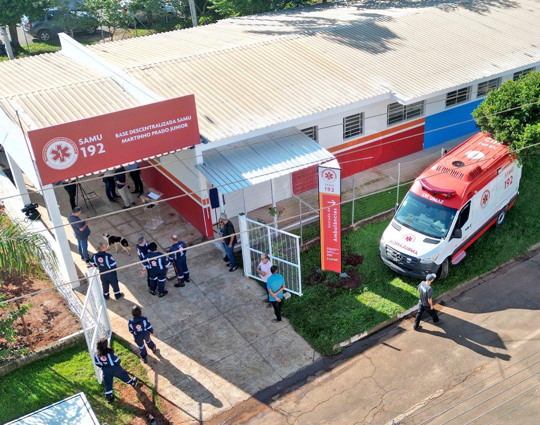 Inauguração: Distrito de Martinho Prado Júnior passa a contar com Base do SAMU