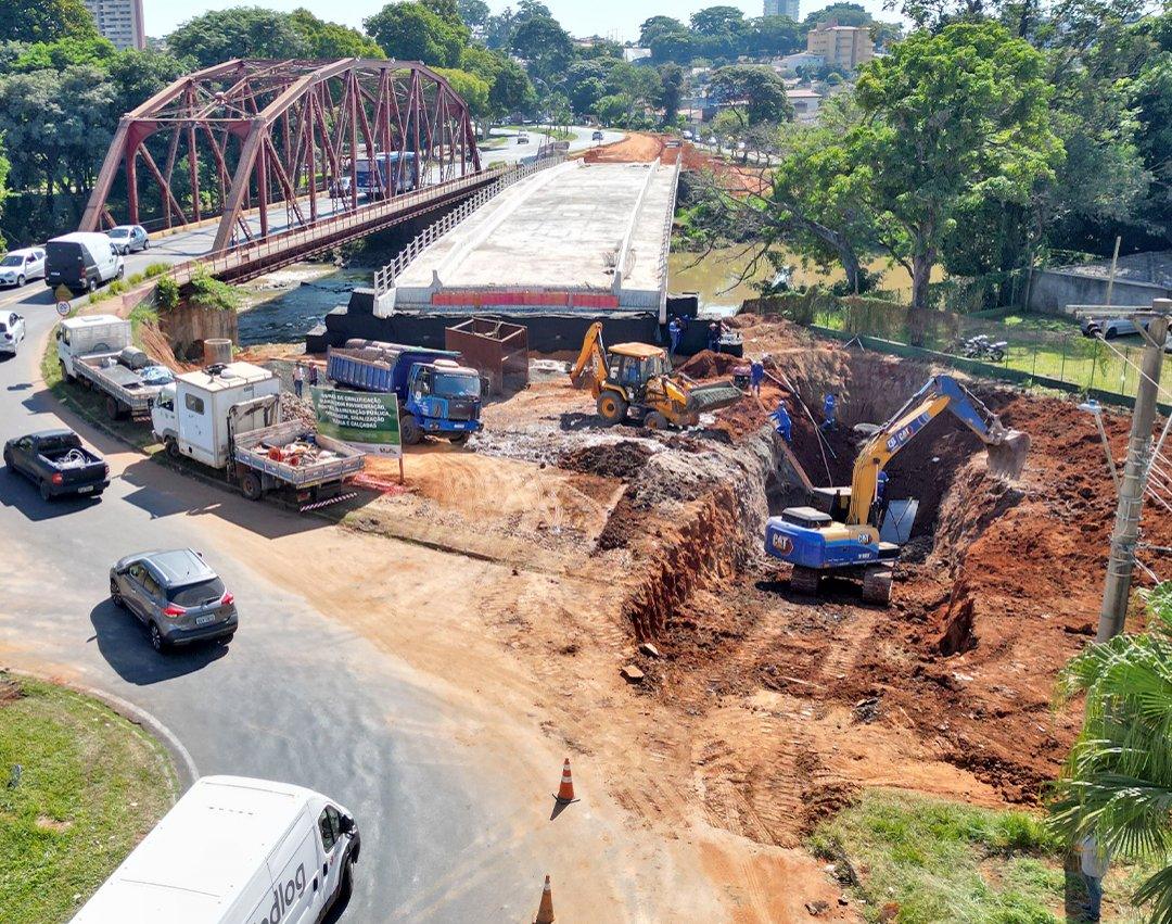 SAMAE faz novo traçado de emissário de esgoto na margem esquerda da nova ponte da Avenida dos Trabalhadores