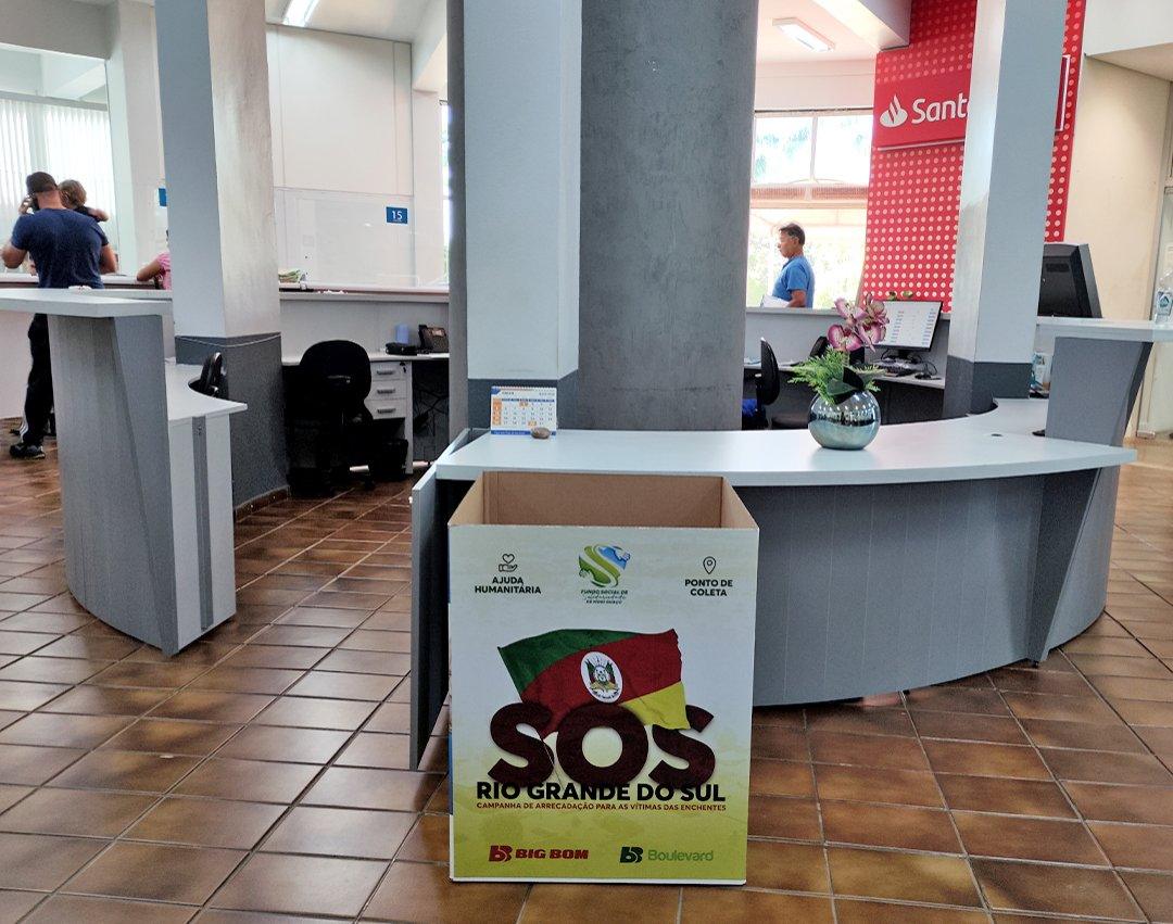 Fundo Social e o Big Bom Supermercados arrecadam doações para vítimas do Rio Grande do Sul