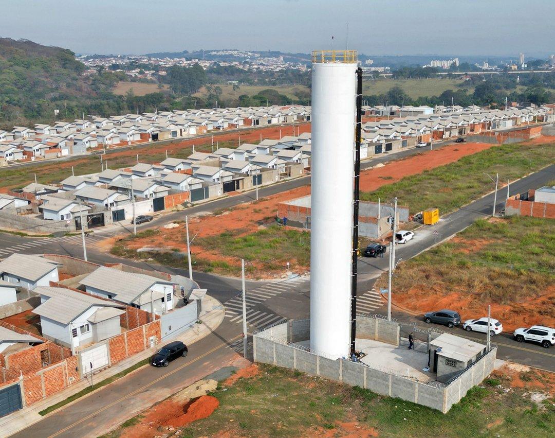 Prefeito entrega reservatório de água no Jardim Nova Alvorada numa parceria entre Samae e Consult