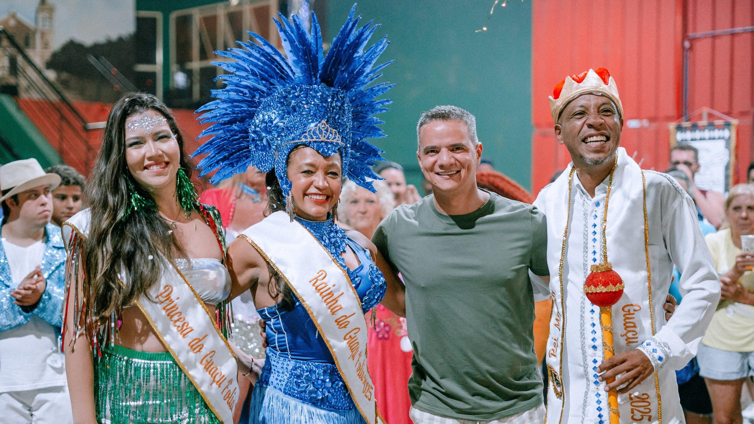 Corte do Carnaval: Rei Momo e a Rainha do Guaçu Folia são escolhidos