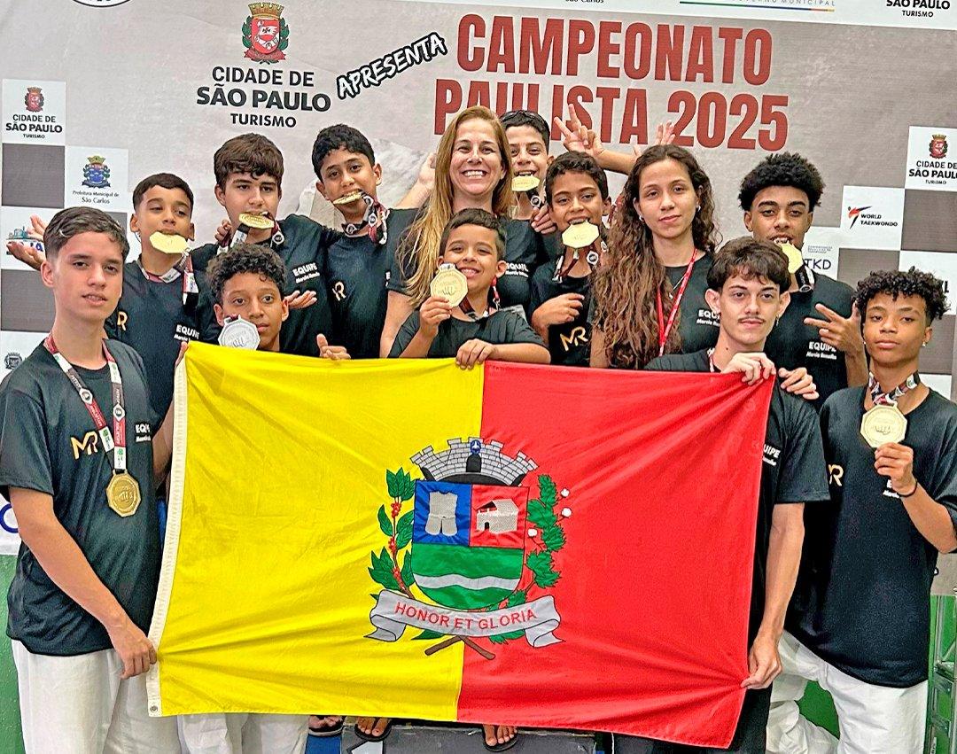 Com 10 ouros no Campeonato Paulista de Taekwondo, Mogi Guaçu classifica nove atletas para a final do Grand Slam Estadual