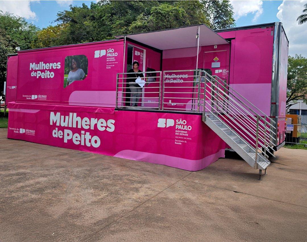 Exames gratuitos: mulheres atendem chamado no primeiro dia da Carreta da Mamografia 