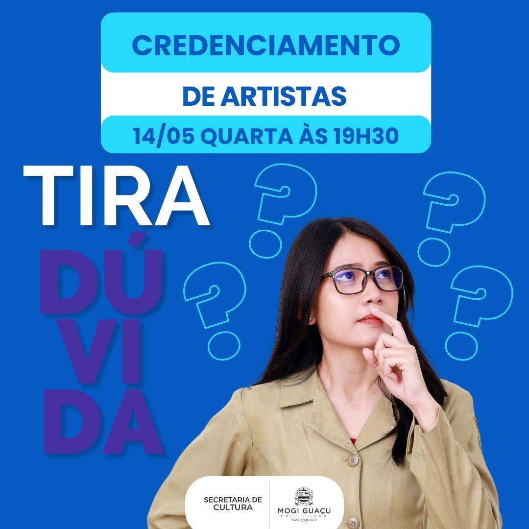 Cultura promove credenciamento de profissionais das áreas de arte, cultura e produção artística