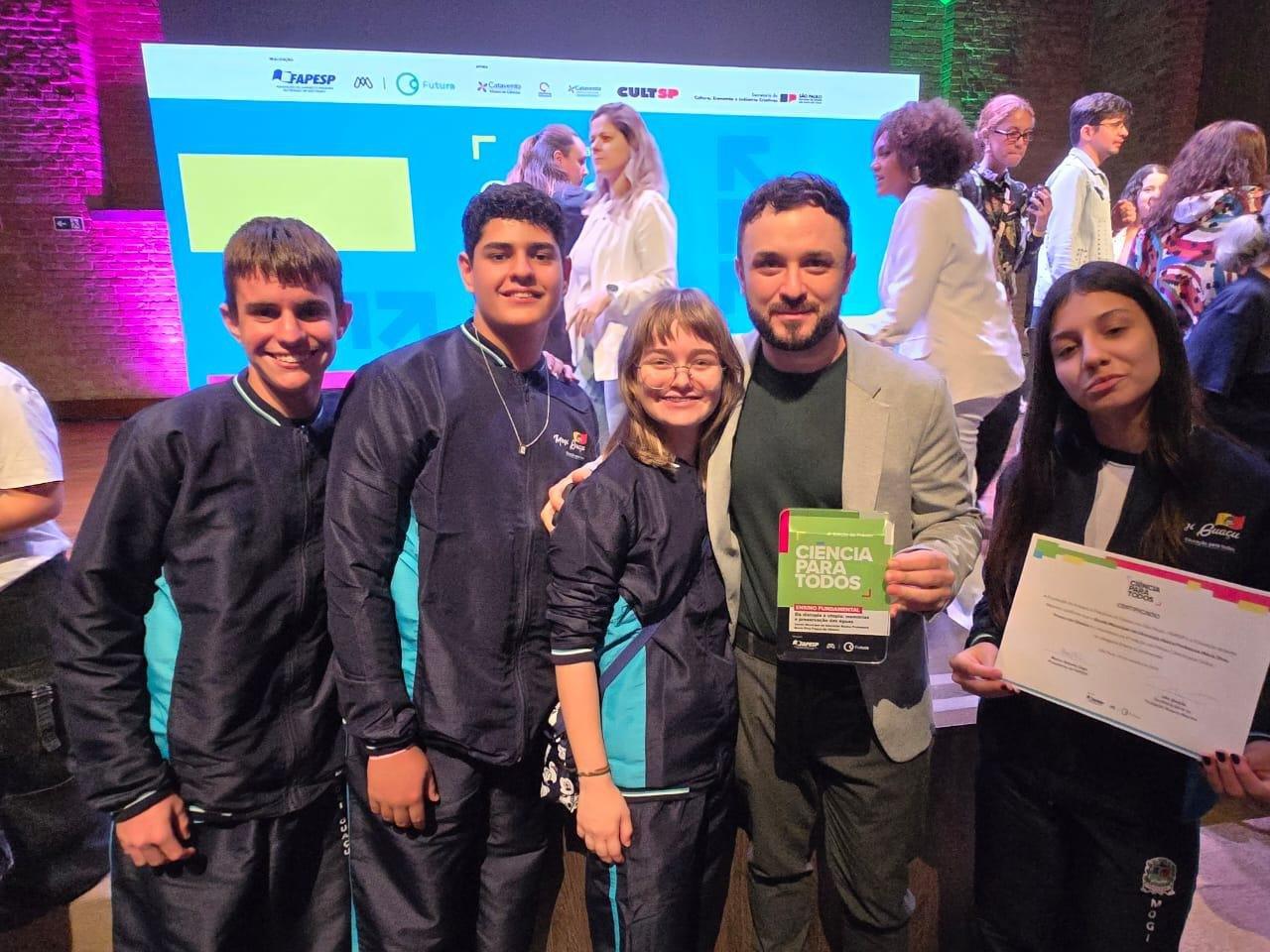 EMEB Maria Diva é premiada no Ciência para Todos com projeto sobre preservação das águas