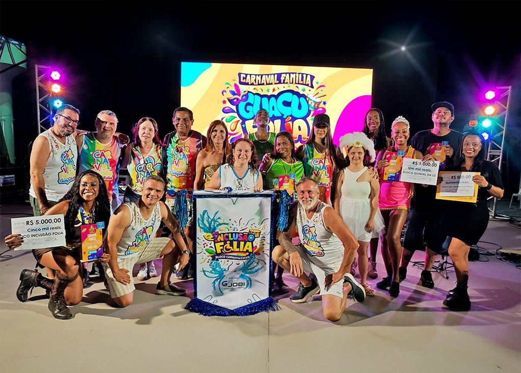 Inclusão Folia é campeão do Carnaval Família – Guaçu Folia 2026 