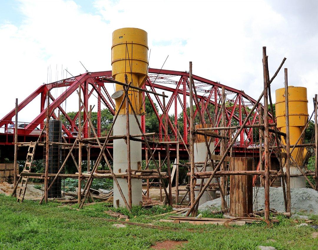 Construção das novas pontes continua avançando