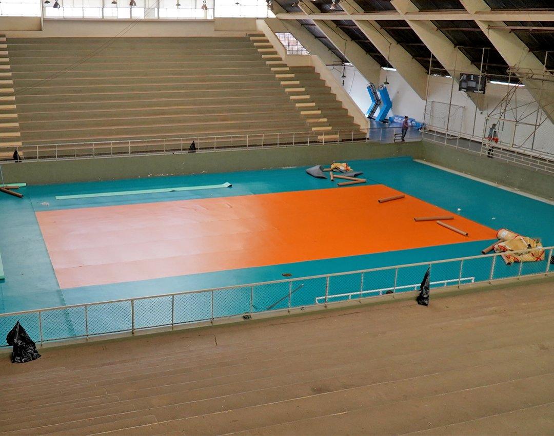 Quadra poliesportiva do ginásio do Furno ganha piso de alto rendimento
