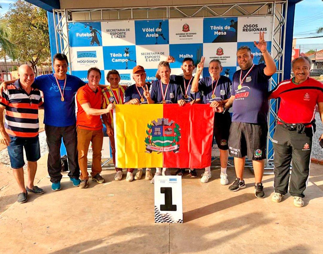 Equipe guaçuana de malha é campeã em casa da 64ª edição dos Jogos Regionais