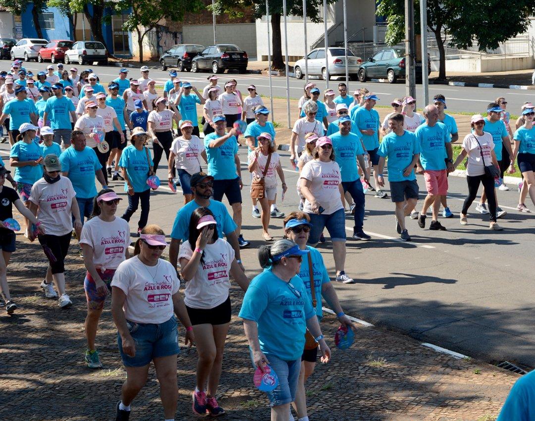 Caminhada Azul e Rosa será realizada no dia 22 de outubro