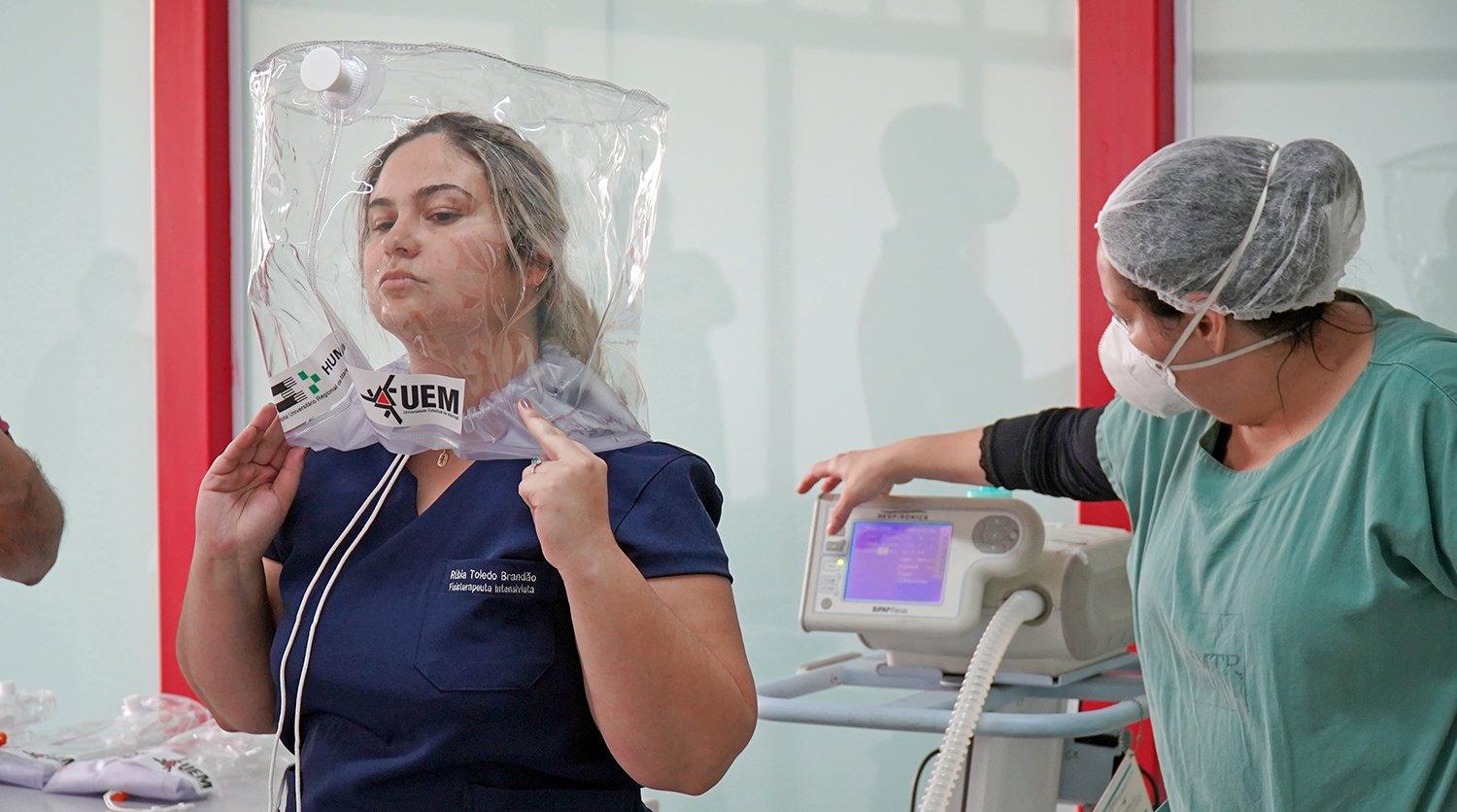 Saúde recebe capacetes de alto fluxo de oxigênio para tratamento de pacientes com Covid-19