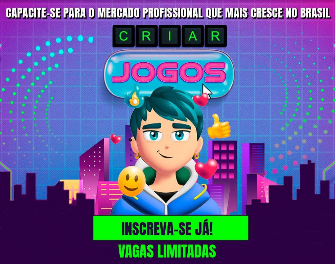 Projeto Criar Jogos está com inscrições abertas para 2 mil vagas de curso online e gratuito