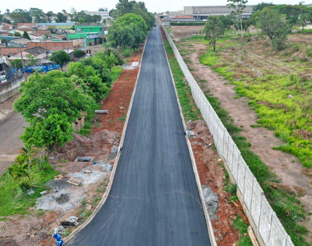 Prefeitura conclui infraestrutura asfáltica da Avenida Honório Orlando Martini