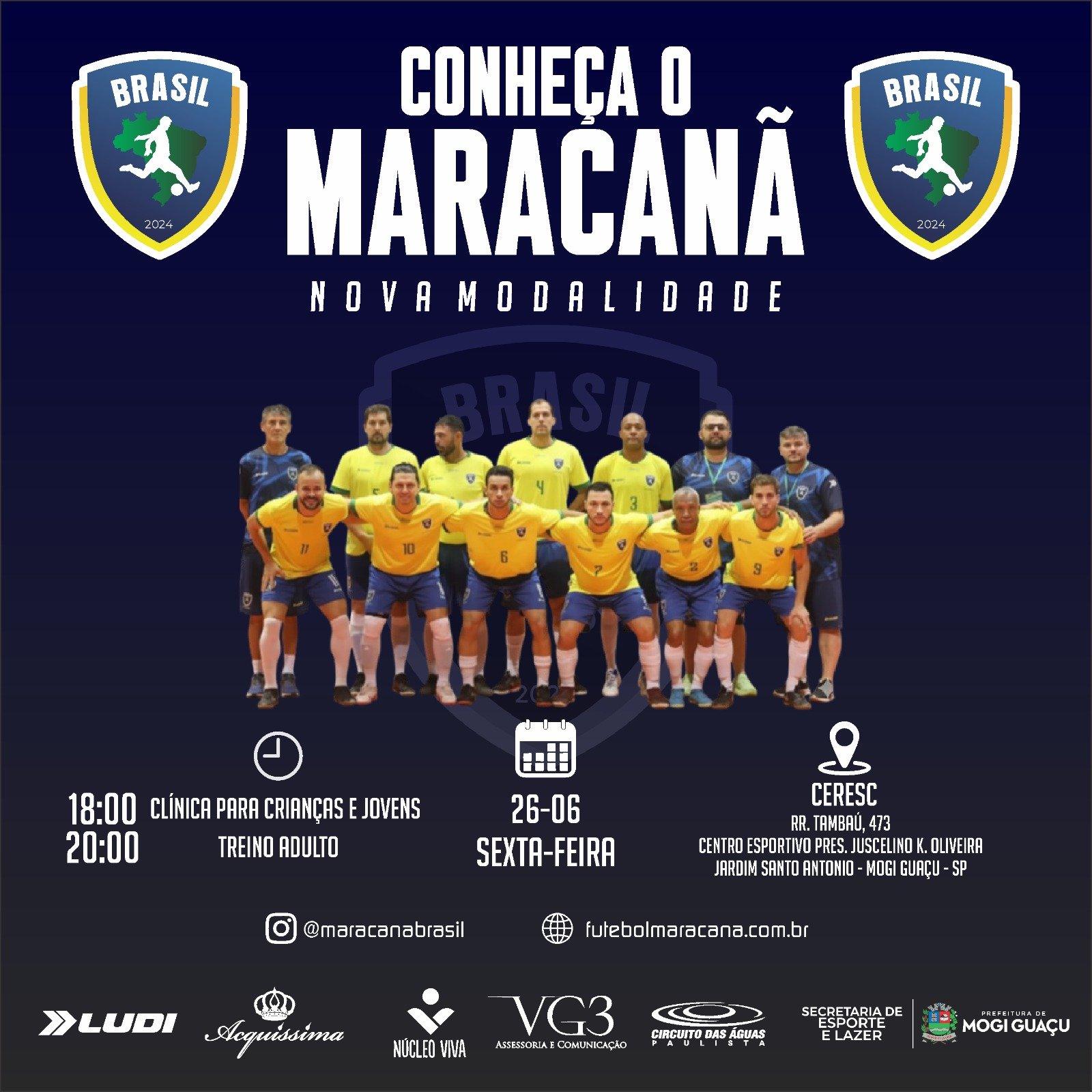 Mogi Guaçu recebe clínica e treino da nova modalidade Maracanã
