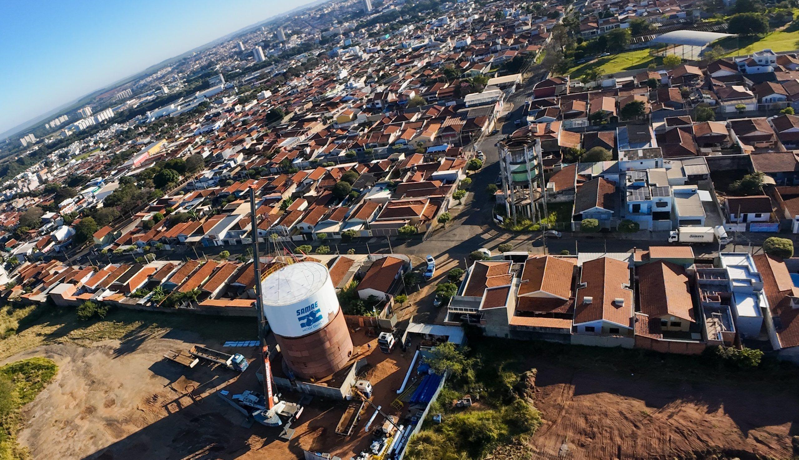 Novo reservatório do Jardim Itacolomy entra na fase final de construção