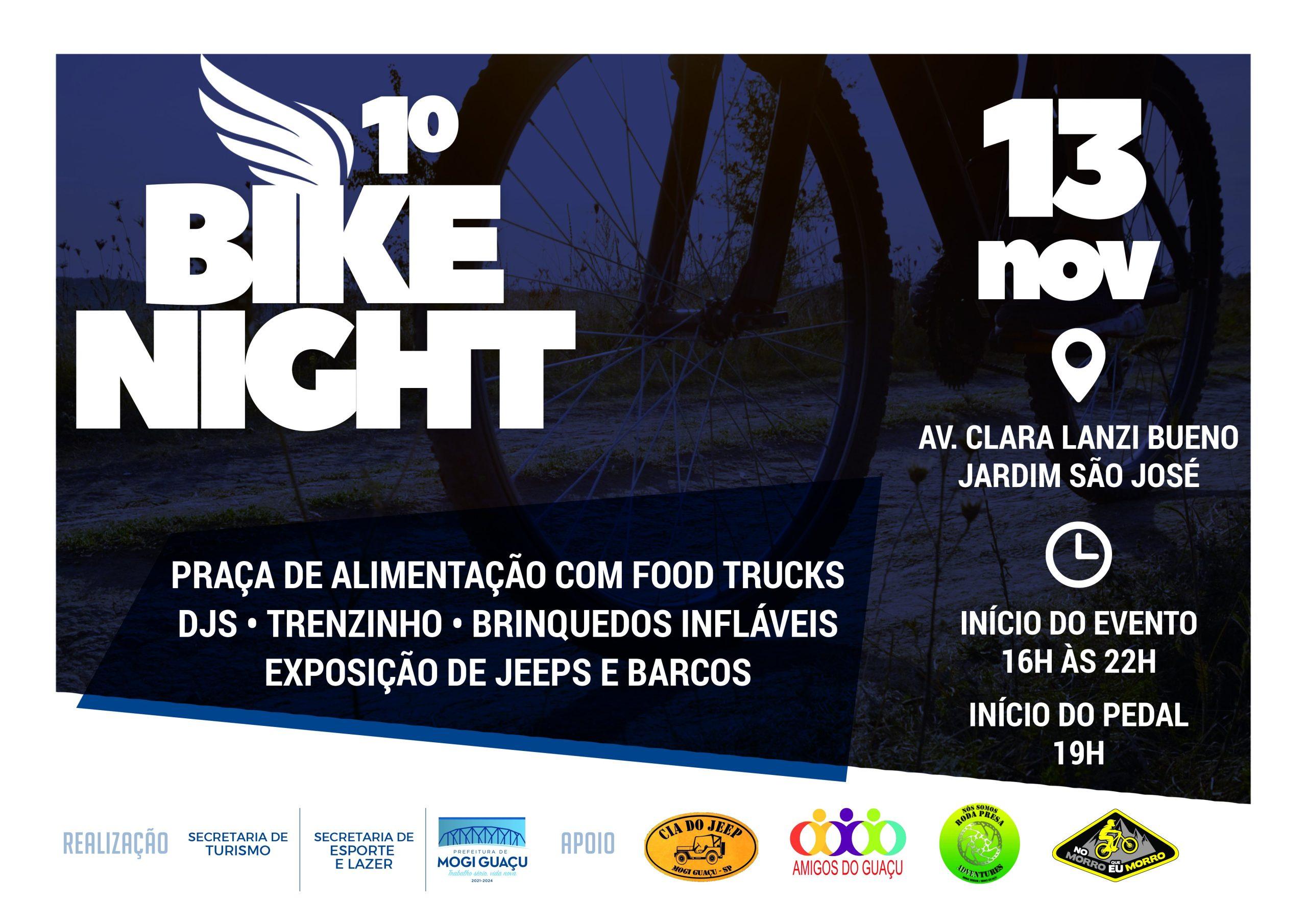 1º Bike Night promete agitar ciclistas da cidade e região