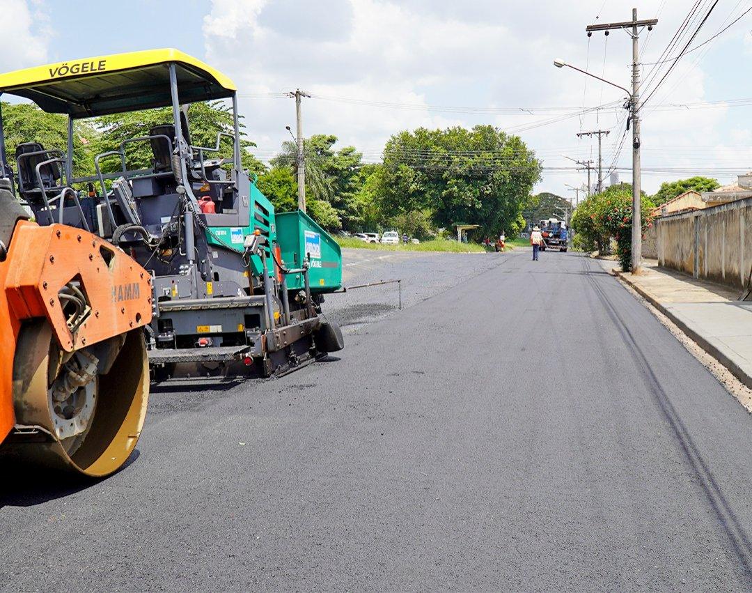 Recape é iniciado na Avenida Luiz Gonzaga de Amoedo Campos
