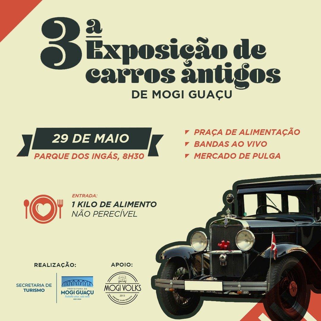 Parque dos Ingás volta a receber exposição de carros antigos